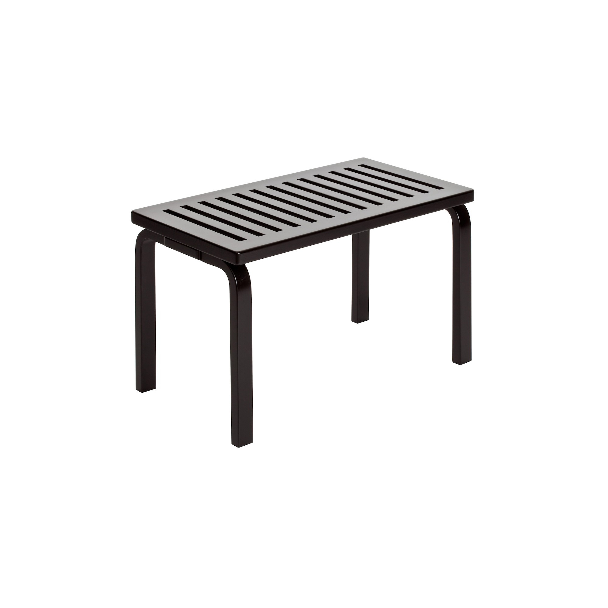 153B bench – Slatted seat – Black lacquered birch - Artek