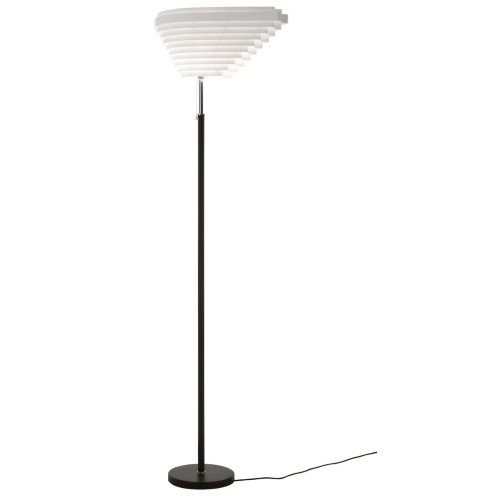 nickel plated brass - A805 floor lamp "Angel's Wing" - Artek