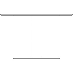 Ø150cm - table ronde Gubi 2.0 - plateau bois