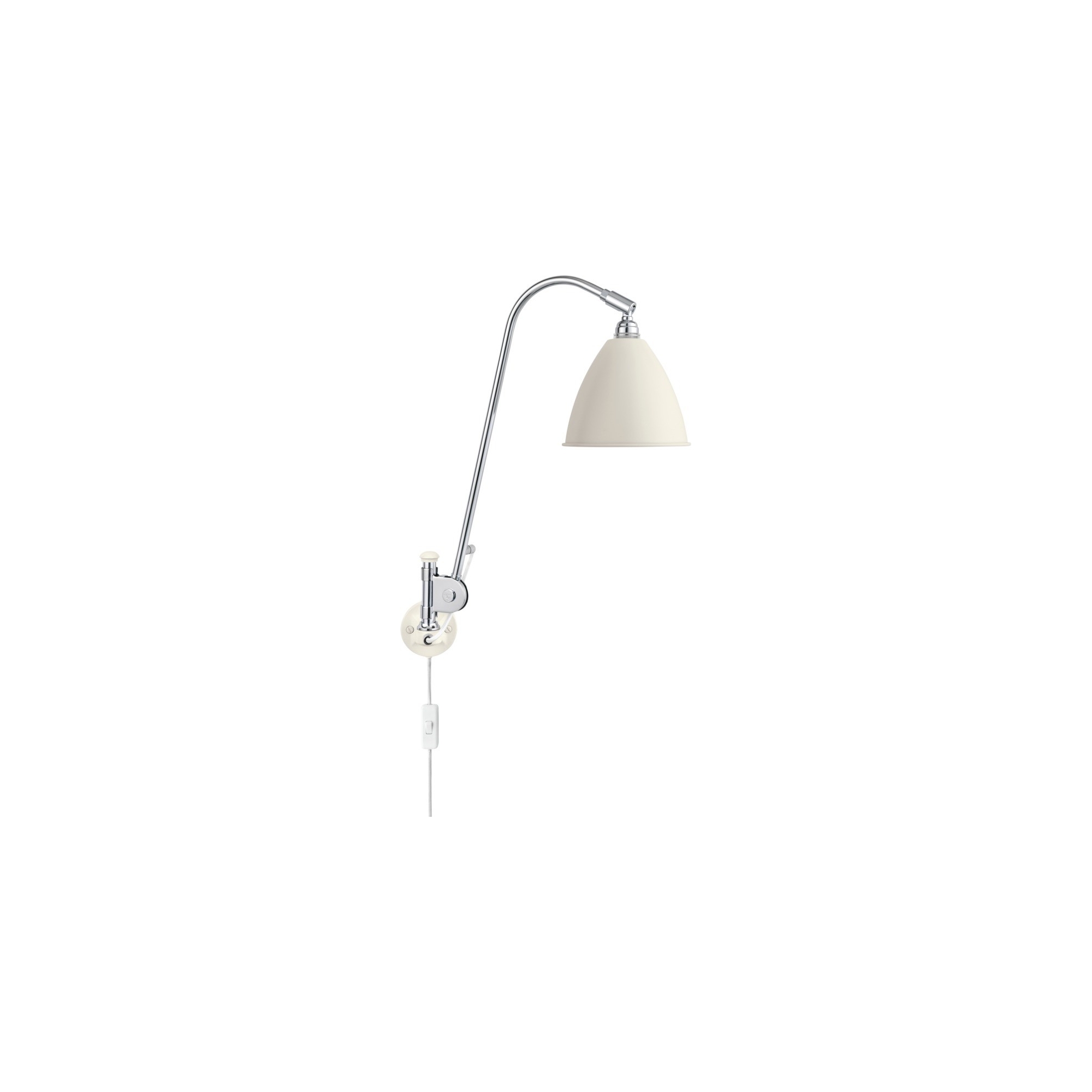 white semi matt / chrome - Bestlite BL6 - Gubi