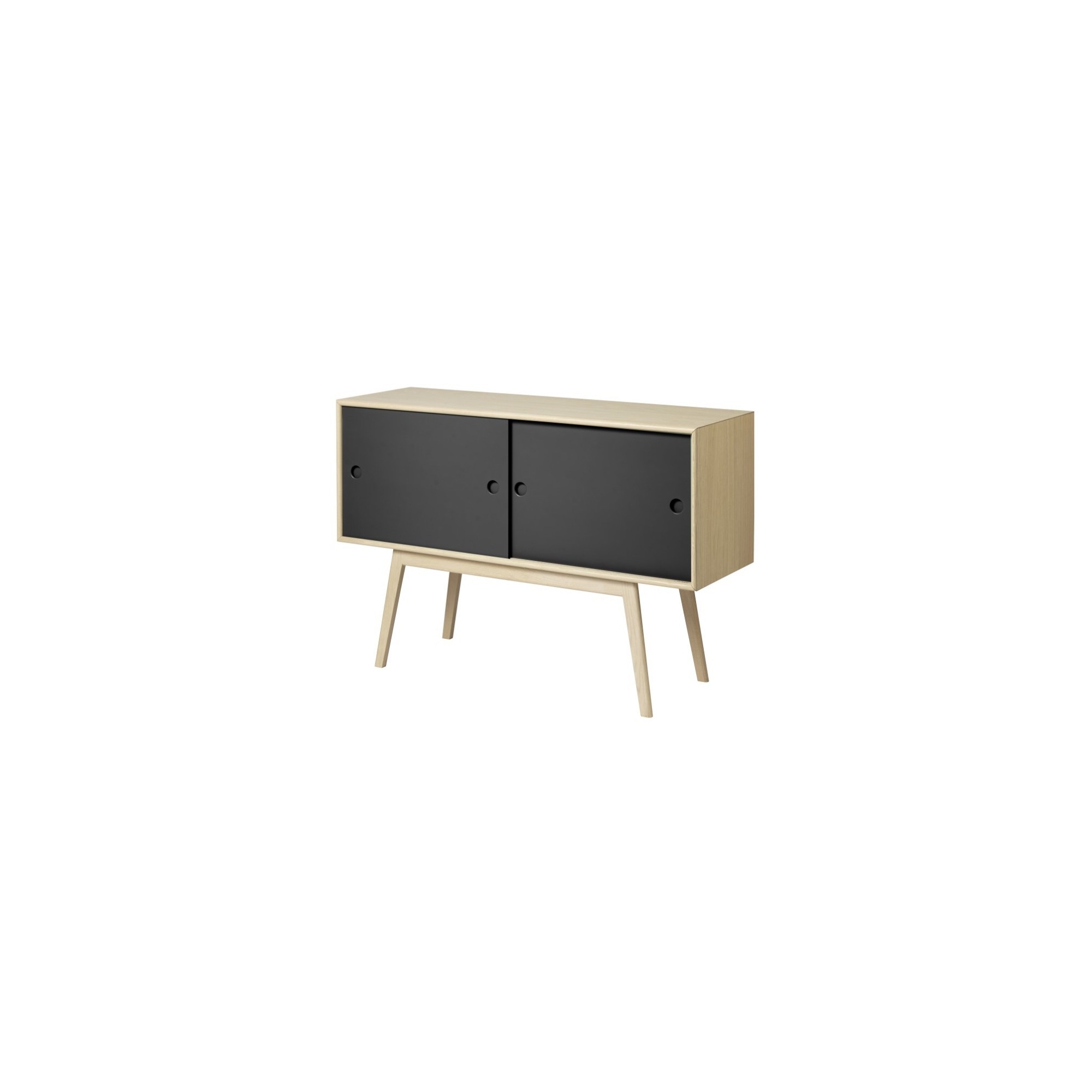 OUT OF STOCK - black / natural lacquered oak - sideboard Butler A83 - FDB Møbler