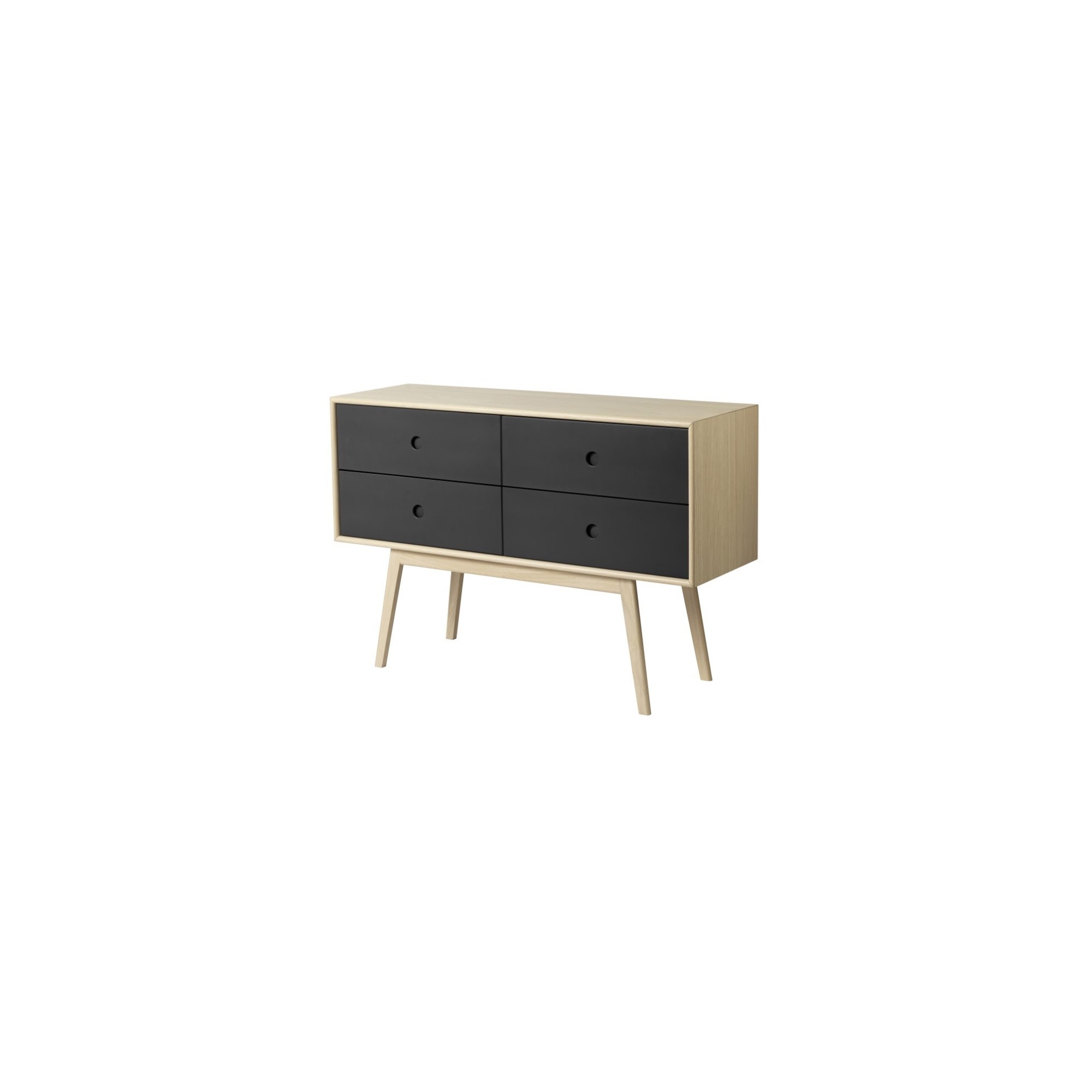 black / natural lacquered oak - dresser Butler F22 - FDB Møbler