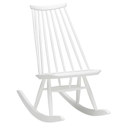 white lacquered - Mademoiselle rocking chair - Artek