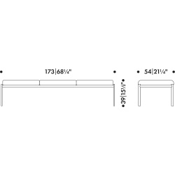 banc Kiki 3 places - Artek