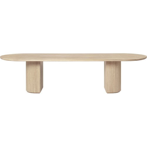 290x105 - solid soap oak - Moon Dining Table - Gubi