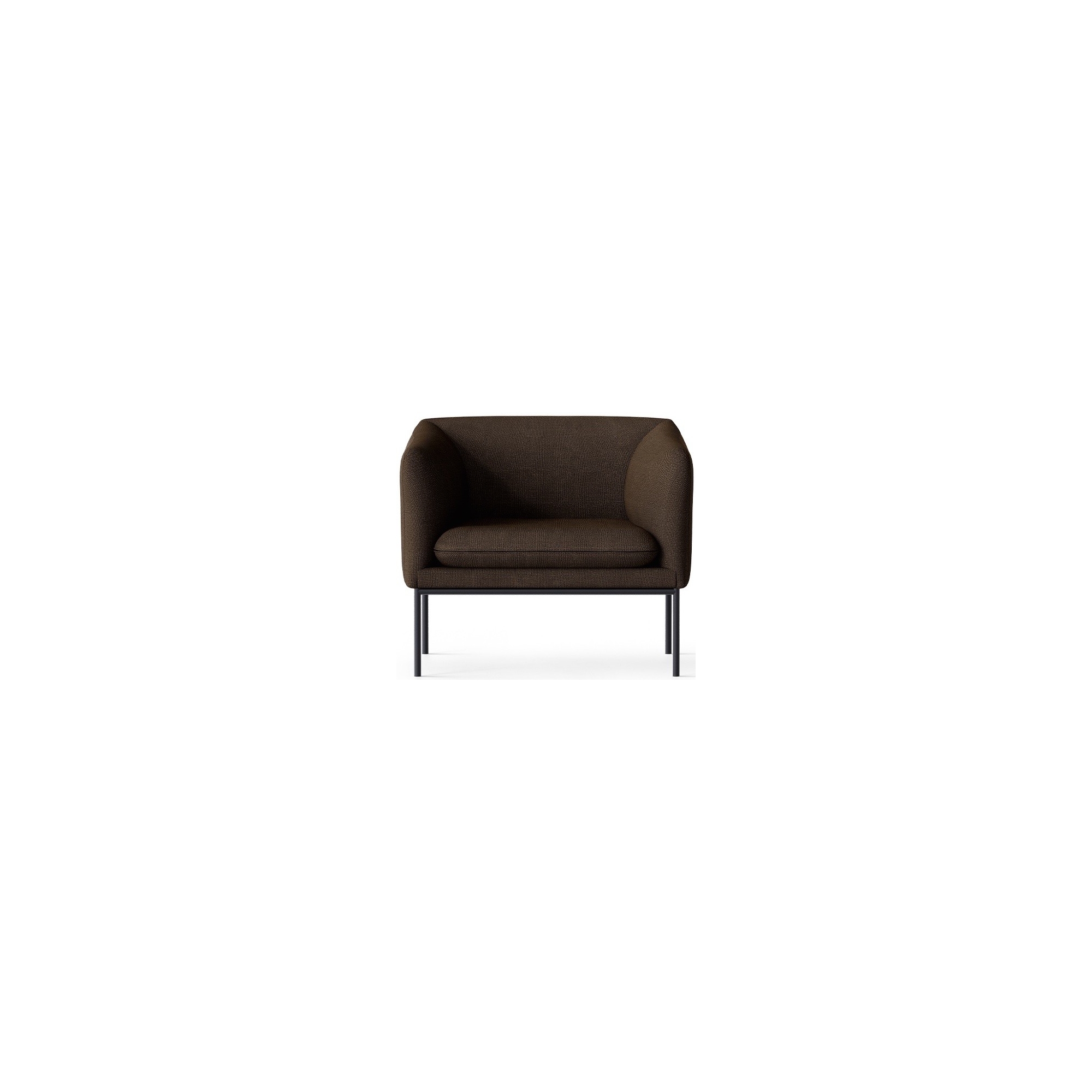 Hallingdal 370 fabric – black base – Turn lounge chair - Ferm Living