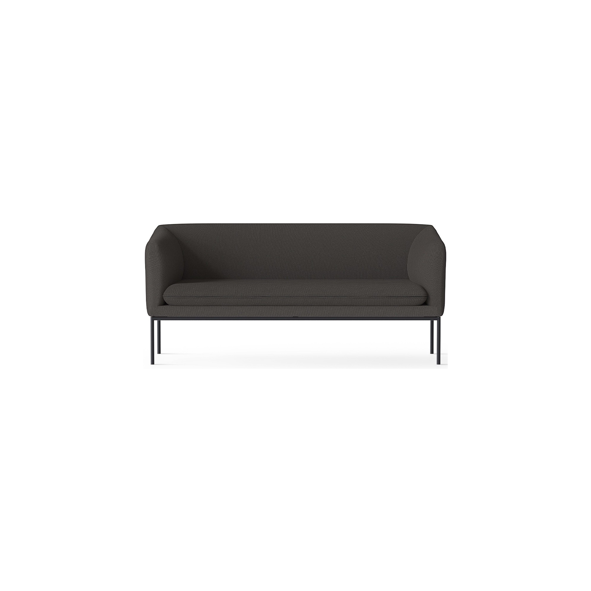 Cyber 2101 fabic – black base – Turn 2-seater sofa - Ferm Living