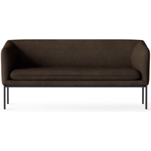 Hallingdal 370 fabric – black base – Turn 2-seater sofa - Ferm Living