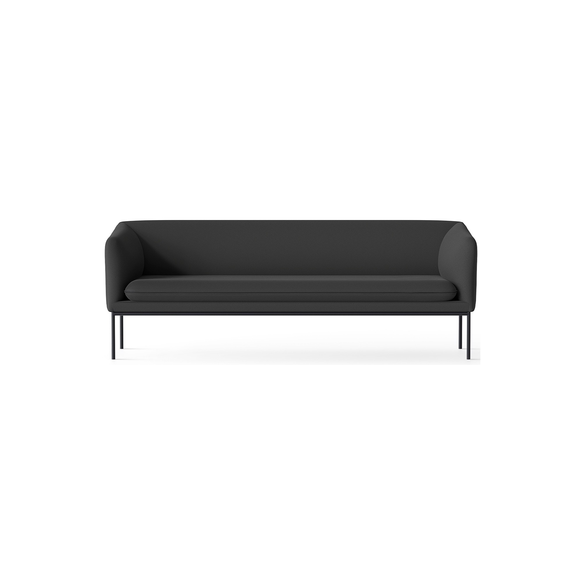 Focus 60212 fabric –  black base – Turn 3-seater sofa - Ferm Living