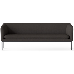 Steelcut trio 383 fabric –  black base – Turn 3-seater sofa - Ferm Living