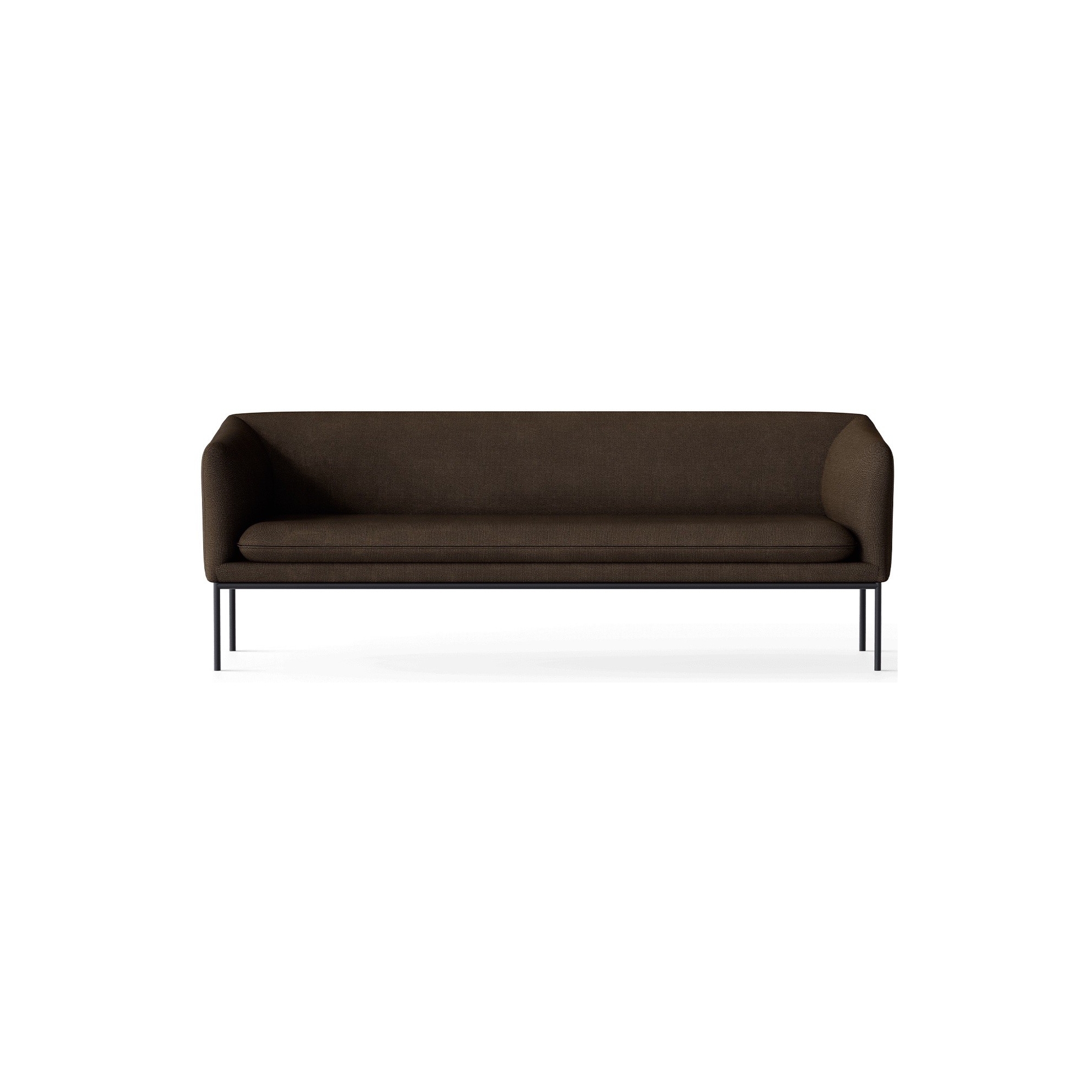 Hallingdal 370 fabric –  black base – Turn 3-seater sofa - Ferm Living