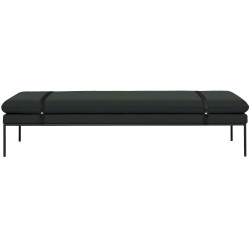 tissu Fiord 991 – cuir noir – daybed Turn - Ferm Living