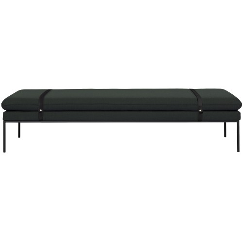 tissu Fiord 991 – cuir noir – daybed Turn - Ferm Living