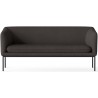 Steelcut Trio 383 fabric – black base – Turn 2-seater sofa - Ferm Living