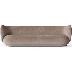 Canapé 4 places Rico – Faded Velvet 26 Beige - Ferm Living