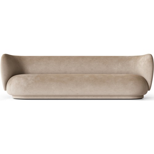 Rico 4-seater sofa – Faded Velvet 16 sand - Ferm Living