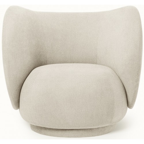 Fauteuil Rico – Bouclé Off-White - Ferm Living