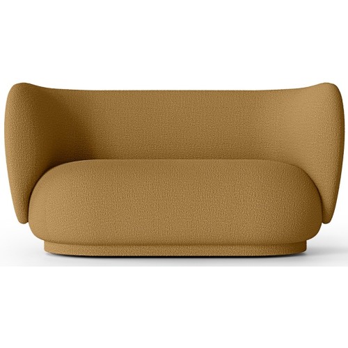 Rico 2-seater sofa – Wool Bouclé Sugar Kelp - Ferm Living