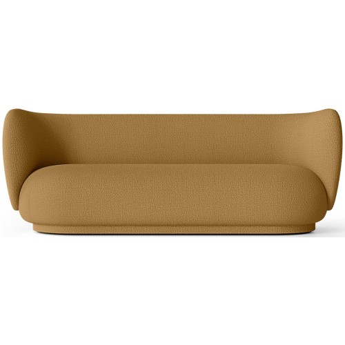 Rico 3-seater sofa – Wool Bouclé Sugar kelp