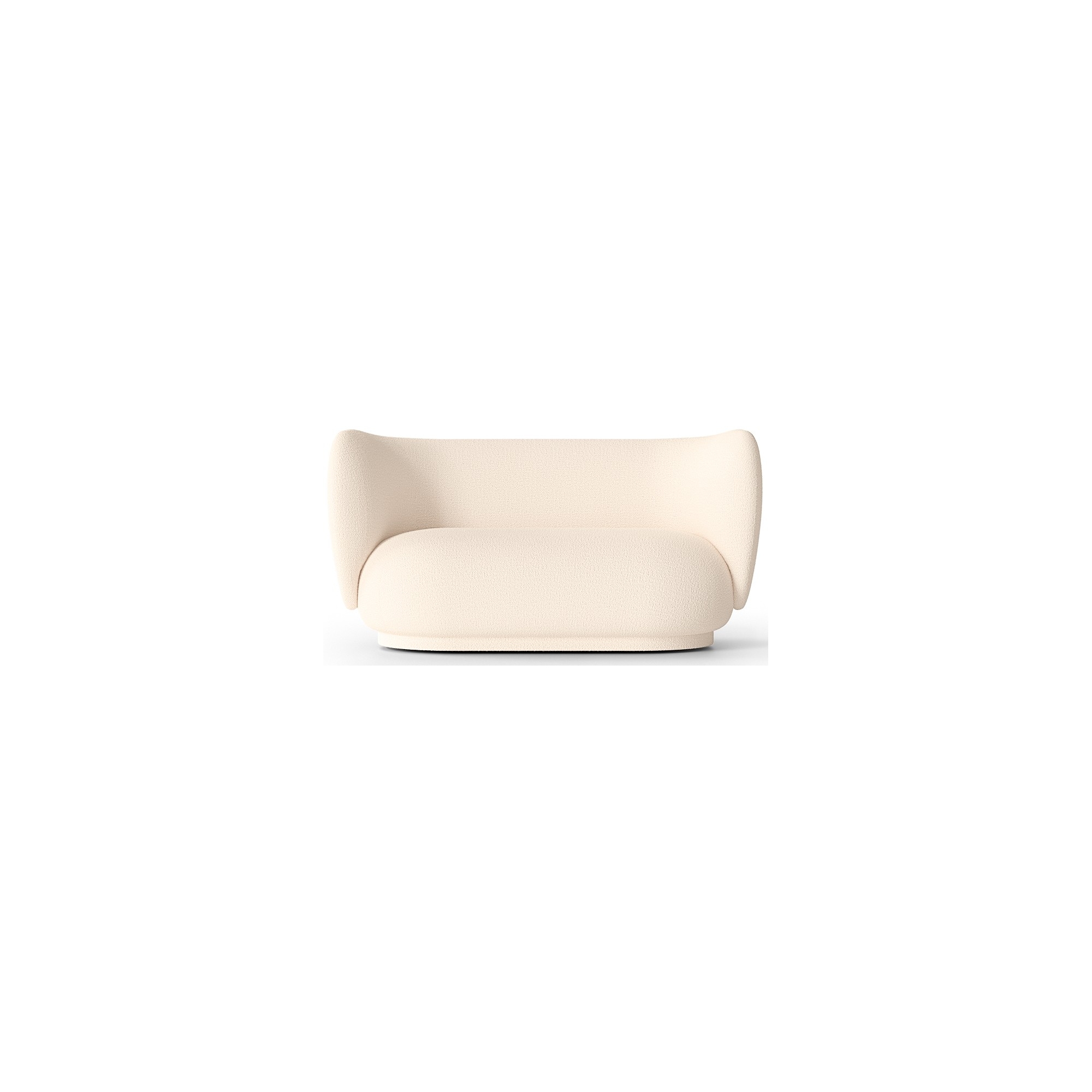 Canapé 2 places Rico – Bouclé Laine Off-White - Ferm Living