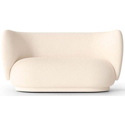 Canapé 2 places Rico – Bouclé Laine Off-White - Ferm Living