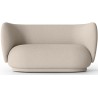 Rico 2-seater sofa – Wool Bouclé natural - Ferm Living