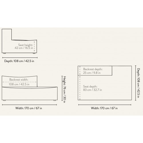 Open End Module Right L301 – CATENA Sofa