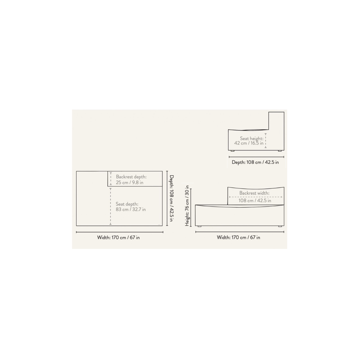 Open End Module Left L301 – CATENA Sofa