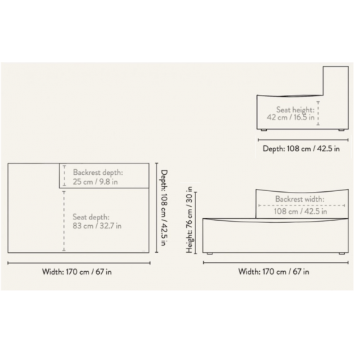 Open End Module Left L301 – CATENA Sofa