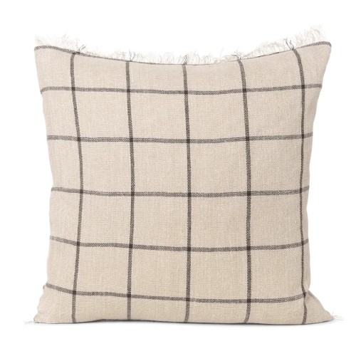 50x50 cm – Calm cushion cover – camel and black - Ferm Living