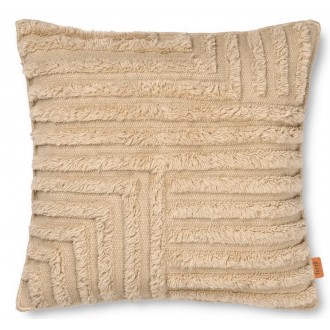 50x50cm – Housse de coussin Crease – Light sand