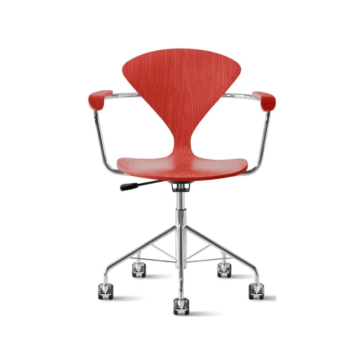 Orange - avec accoudoirs - chaise de bureau Cherner