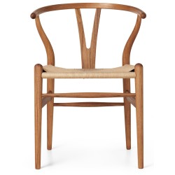 Carl Hansen & Søn – Chaise CH24, teck huilé et corde de papier naturelle