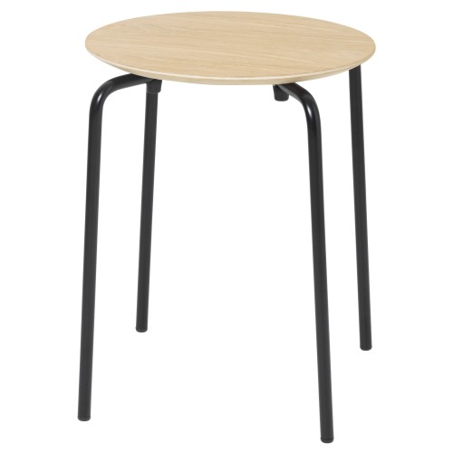 Tabouret Herman – chêne Huilé – pieds noir - Ferm Living