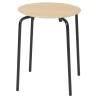 Herman stool – oiled oak – black legs - Ferm Living