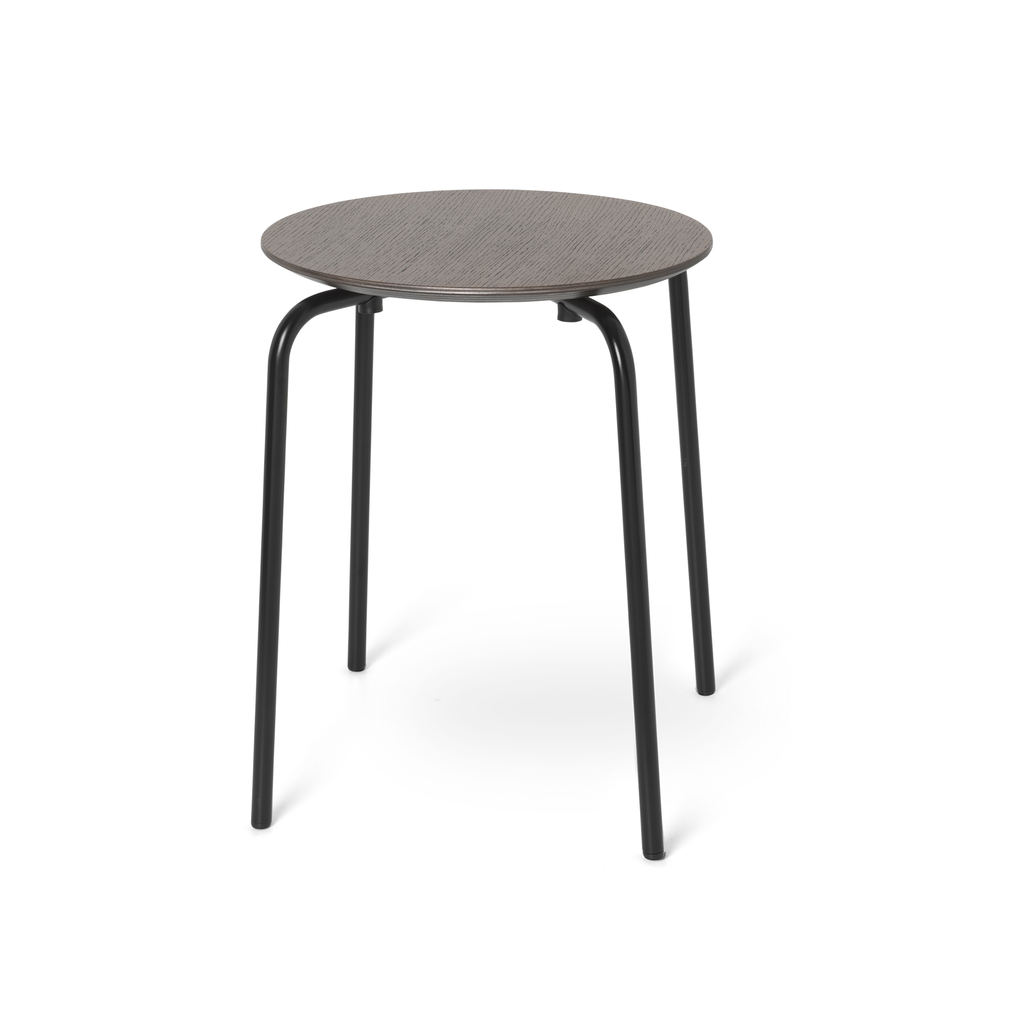 Herman Stool – dark stained – black legs - Ferm Living