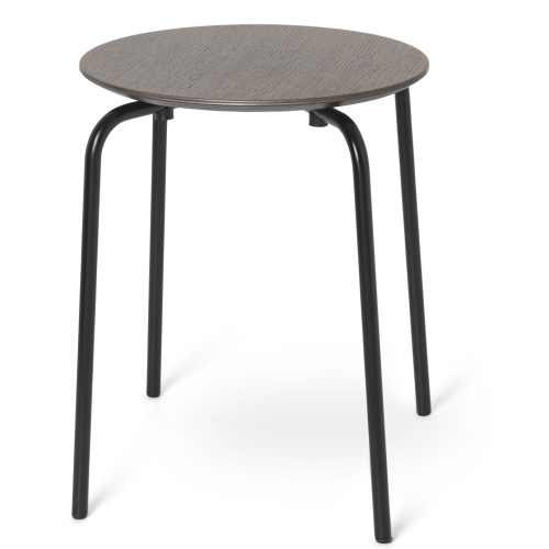 Herman Stool – dark stained – black legs - Ferm Living