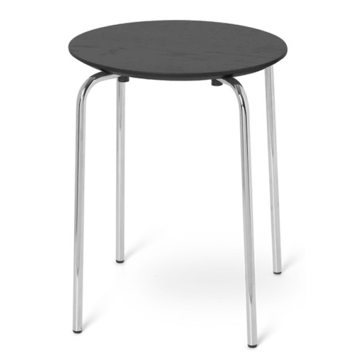 SOLD OUT Herman Stool – Black – chrome legs - Ferm Living