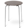 Herman Stool – dark stained – chrome legs - Ferm Living