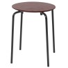 Herman Stool – red brown – black legs