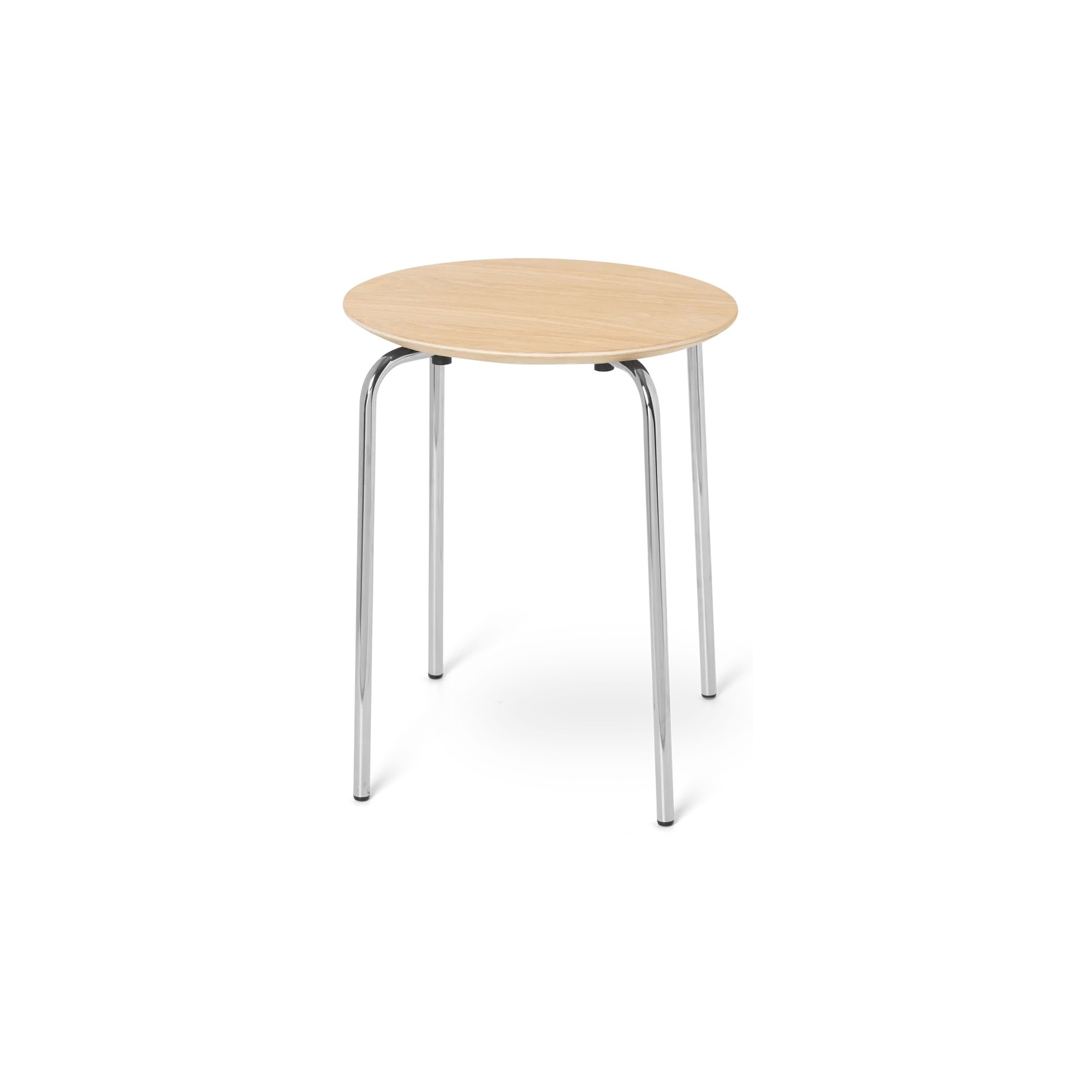 EPUISE - Tabouret Herman – chêne huilé – pieds chrome