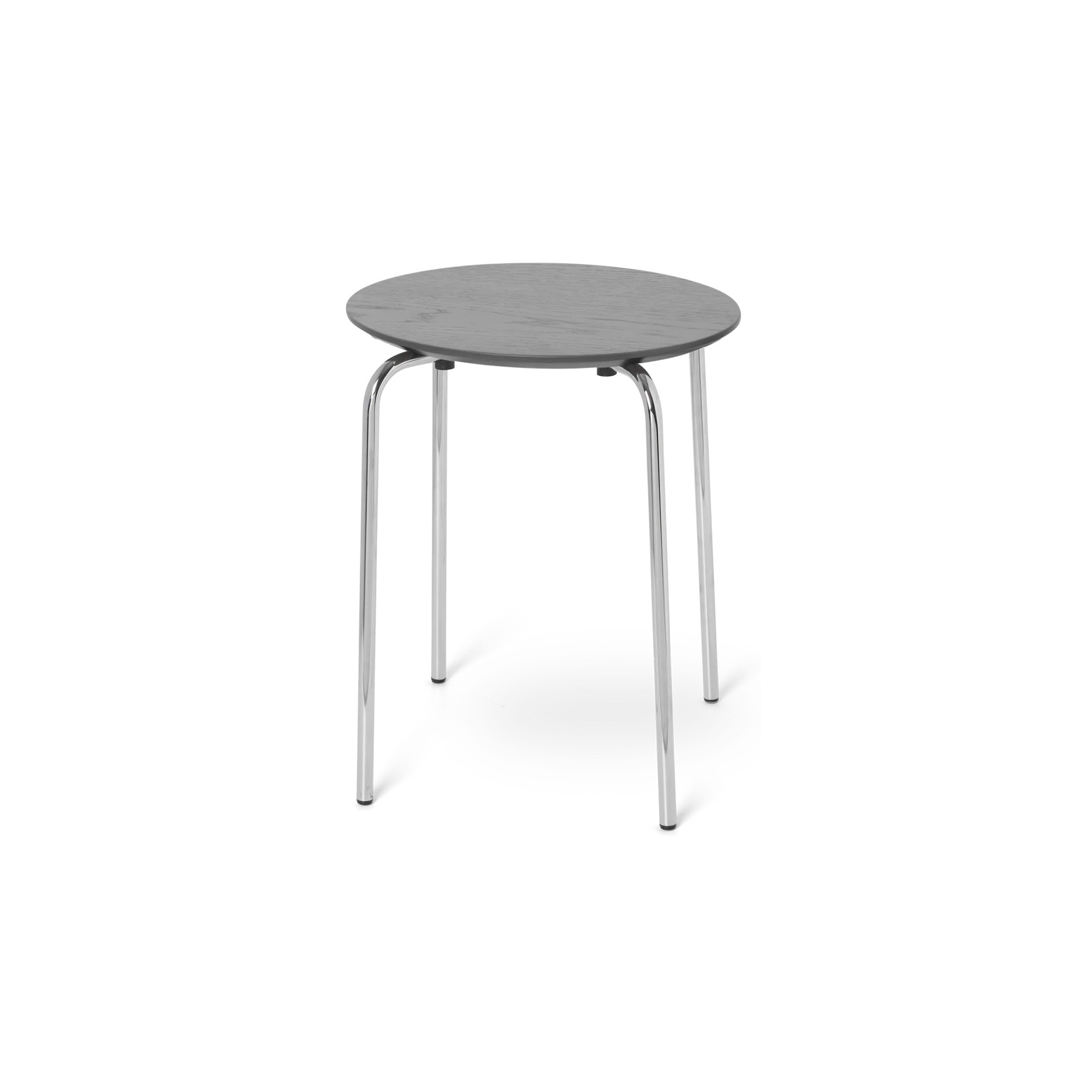 Tabouret Herman – gris chaud – pieds chrome - Ferm Living