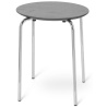 Tabouret Herman – gris chaud – pieds chrome - Ferm Living