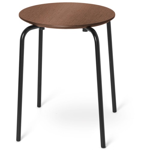 SOLD OUT Herman stool – Walnut – black legs - Ferm Living