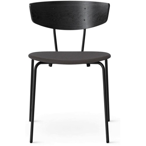 Chêne noir / Cyber gris foncé  / noir - chaise Herman rembourrée - Ferm Living