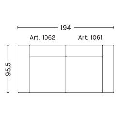 2-seater – combination 1 – Mags - HAY