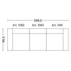 3-seater – combination 1 – Mags - HAY