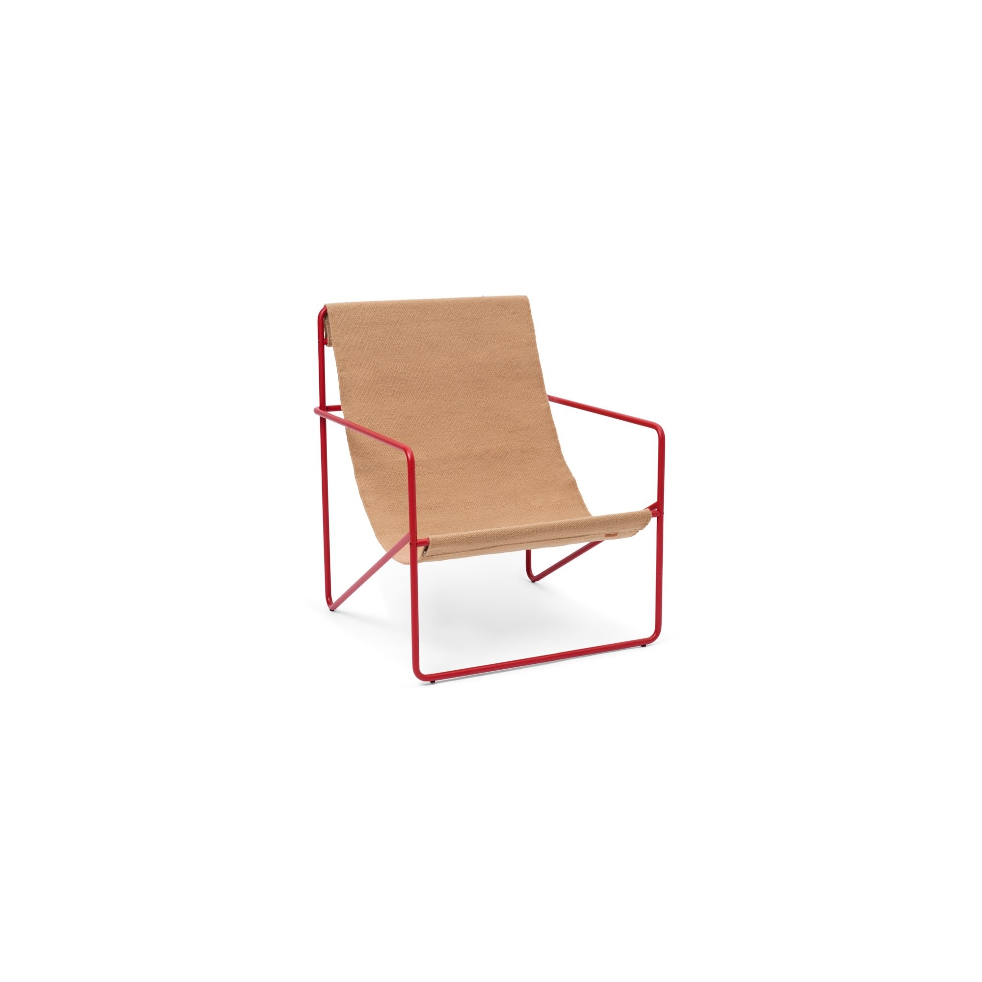 Desert Adult chair – sand – poppy red - Ferm Living