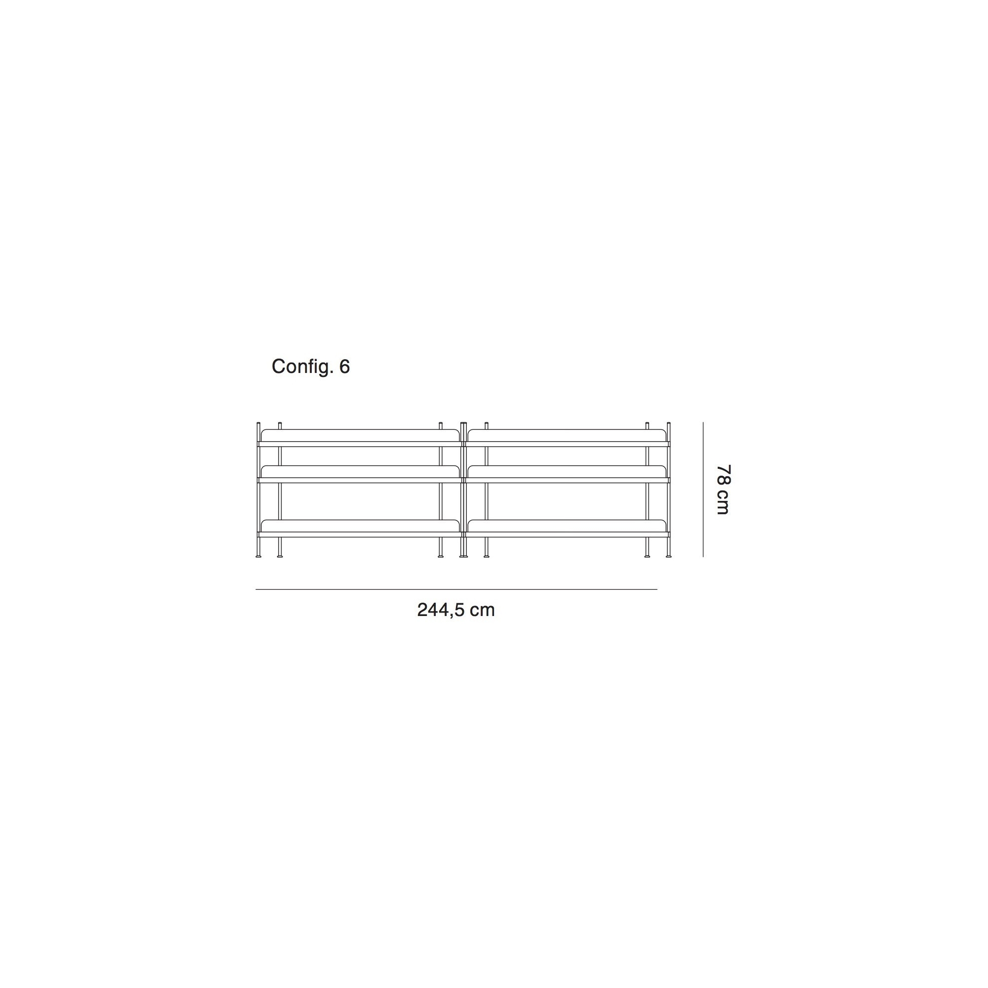 configuration 6 - étagère Compile - Muuto