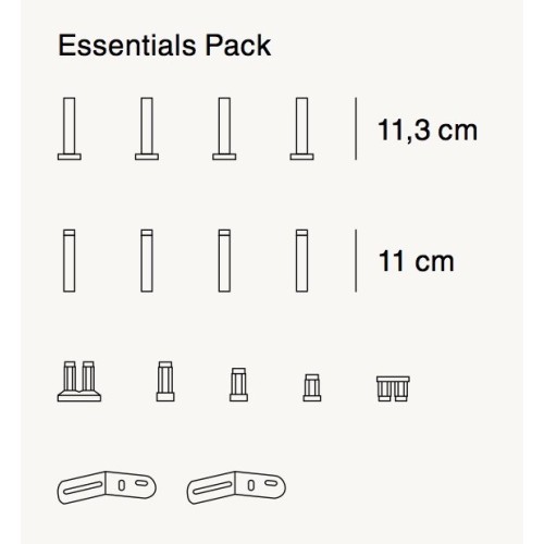 pack "Essentials" - étagère Compile - Muuto